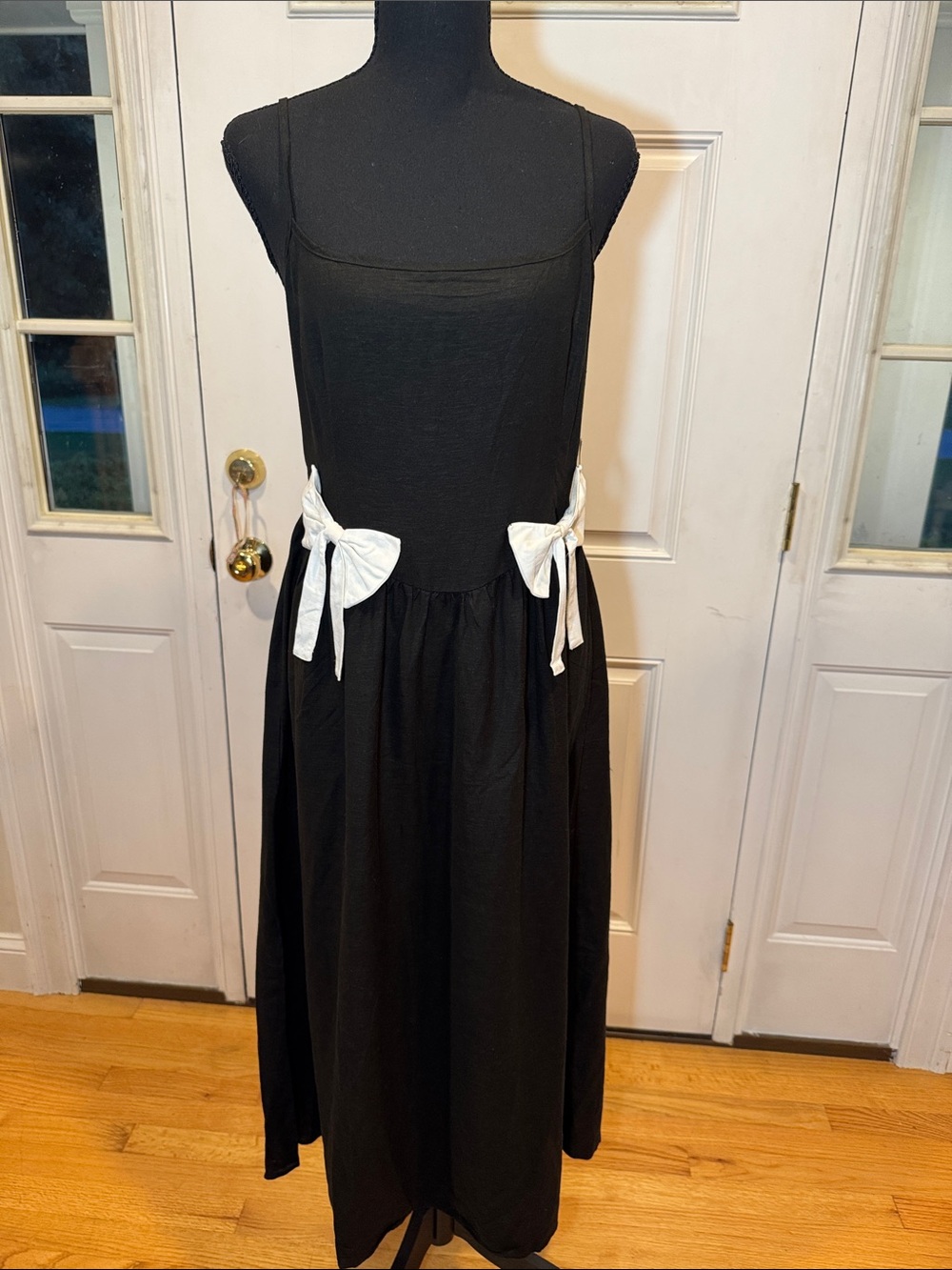 Reformation Kourt Cosette Linen Blend Bow Maxi Dress New With Tags  Size 4